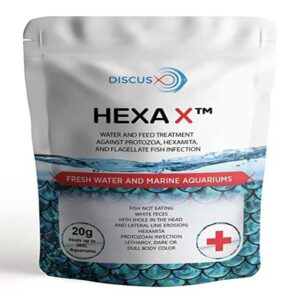 DiscusX HexaX-20g (Effective Against Protozoa, Hexamita and Flagellate Fish Infection)