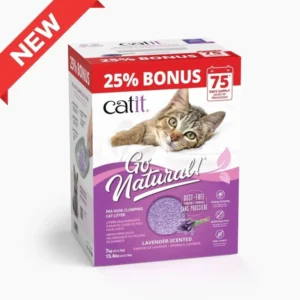 Catit Natural Pea Husk litter, Lavender Natural Bonus 17.5 L-75 days